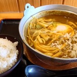 Oshokujiga Dekiru Seimenjo Nagomi - 氷見カレー鍋うどん ¥860 ごはん小 ¥100