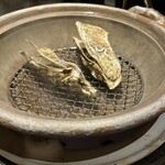 Ebisudai - お通しに選んだ牡蠣、酒蒸しに。