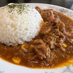 深大寺カフェ - 季節の野菜と豚バラ肉のスパイシーカレー