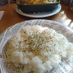 Kikuya Curry - 牛リブ・カリー ライス大盛300g(無料) 1380円
                        ソースはスリランカ風カリーソース(カルダモン風味)ピリ辛