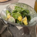 帯広人民食堂 种子 - セットのサラダ