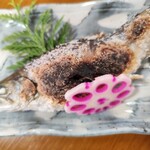 小菅の湯 ひのき - イワナの塩焼き