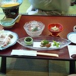 湯郷グランドホテル - 夕食のお膳　先付他