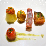 ボナ・フェスタ - プチ前菜盛り合せ(2013年11月撮影)