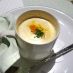 ボナ・フェスタ - こんがり焼いたウニと卵のスープ(2013年11月撮影)