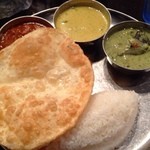 ダバ インディア - 2013.10 ランチの三色カレー¥1000