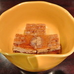 五代目 野田岩 銀座 - お通し　ウナギの煮こごり