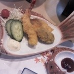 うつみ - えび、白身魚、牡蠣のフライ