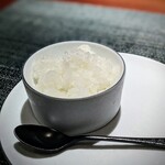 蒼 - 水晶文旦(高知県産)のグラニテ。口が洗われる一品、いつも刺激的に美味しい。