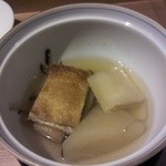 しのはら - お揚げ、かぶら、ごぼうの煮物