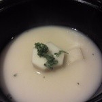 しのはら - 里芋とクジラ肉の白みそ椀