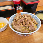 Domburi tarou - 牛丼 大盛り & 生玉子