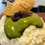 こひる庵 - 濃い茶あんクリーム　お茶の渋みの残る上品なクリームです♪