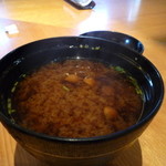 近江懐石 清元 - 2013.11.5　花会席　なめこ汁