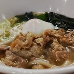 コトリの湯 - 肉うどん温玉のせ