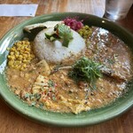 Sousaku Curry Manos - ⭐️ 1種盛　ししゃもと白菜の明太ポークキーマ¥1.300