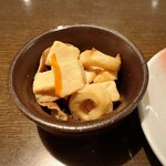 Hanano Mai - お通し　高野豆腐の煮たの。おいし。