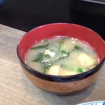 なお寿し - 味噌汁付き。優しい味わい。