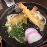 Sanukiya - 「特えび天うどん」（750圓）。