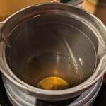 魚貝三昧 げん屋 - 竹鶴の燗・・この色