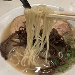 麺屋 侍 - イベント　豚骨ラーメン　麺リフト