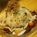 ひら山 - 特製大根サラダ。うに入ってます（笑）