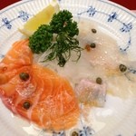 ゆたか - サーモンとヒラメ