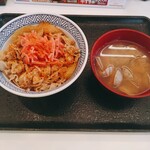 Yoshinoya - 豚丼（アタマの大盛り）+あさり汁