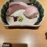 たかつじ 佳粋 - お作り(ブリとタイ)