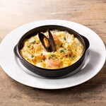 Seafood macaroni gratin