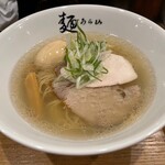 Men Ura Yama - 塩ラーメン＋煮玉子