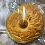 ロヂウラベーカリー - あんことクリームチーズのベーグル