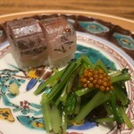 温石 - 空芯菜のおひたし