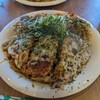 広島お好み焼き 好味亭 - 肉玉うどんのダブル　チーズトッピング。