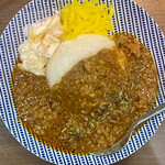 ヌードル＆スパイスカレー 今日の1番 - 本日のセットスパイスカレー1種(キーマカレー) ¥550-