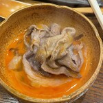あなごと日本酒 なかむら - 店主のオススメでジビエ、鹿肉もいただいたが、何という旨味なんだろうか
