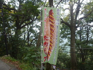 Takaosan kicchin musasabi - 木々の間で一際目立つのぼり