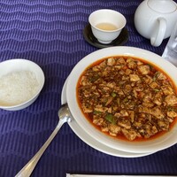 赤坂 四川飯店 - 四川飯店伝統の麻婆豆腐+ごはん