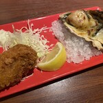 THE CAVE DE OYSTER - オイスターコース(牡蠣フライ、焼き牡蠣)