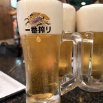 絶品小籠包 満月廬 - 生ビール　中ジョッキ