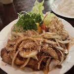 レストラン バイキング - ロース肉厚切り　ガーリック