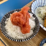 海鮮丼・天ぷら 博多喜水丸 - 明太子のボリュームが凄い！