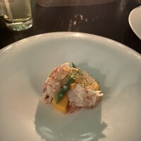 TRATTORIA CREATTA - 赤海老　マンゴー　生ハムのサラダ仕立て