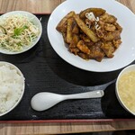 橘屋 - 茄子と豚肉の味噌炒め定食