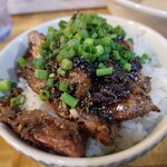 塩そば専門店 桑ばら - マグロの頬肉丼と塩かけそば定食