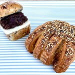 BLUE POPPY Bakery - あんバター、ハム&チーズ・クロワッサン