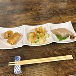 お食事処 だんらん日和 - 本日のランチ(\1,980) 前菜３品