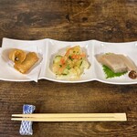 お食事処 だんらん日和 - 本日のランチ(\1,980) 前菜３品