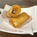お食事処 だんらん日和 - 本日のランチ(\1,980) 前菜：かぼちゃと小豆の春巻き　餅入り！