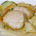 お食事処 だんらん日和 - 本日のランチ(\1,980) 前菜：自家製サラダチキン　カレー風味